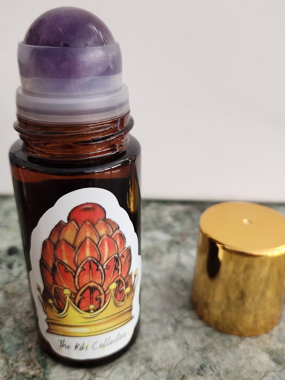 Castor Oil roll on - Organic - Amethyst Quartz